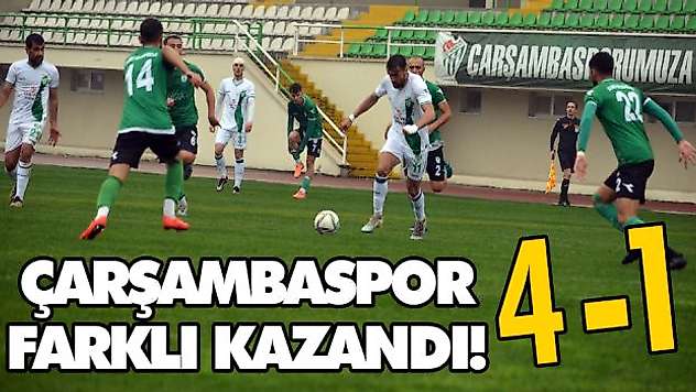 Çarşambaspor Farklı Kazandı! 4-1