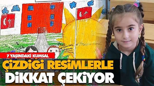 Çizdiği Resimlerle Dikkat Çekiyor