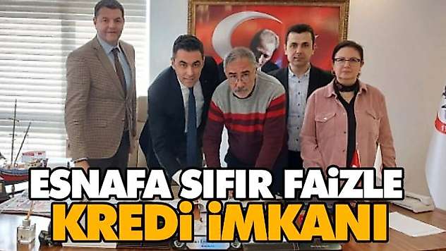 Esnafa Sıfır Faizle  Kredi İmkânı