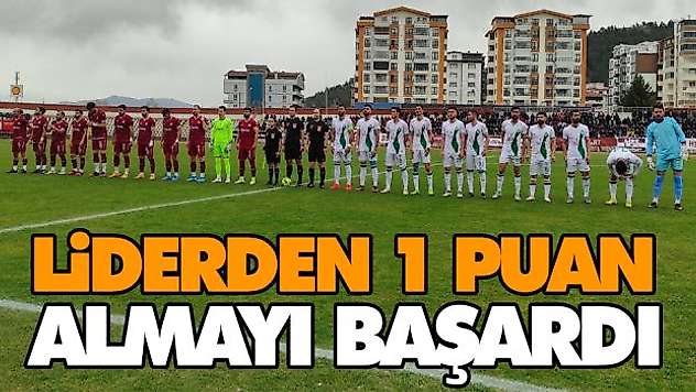 Liderden 1 Puan Almayı Başardı
