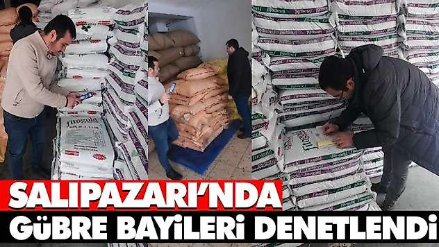 Salıpazarı'nda Gübre Bayileri Denetlendi