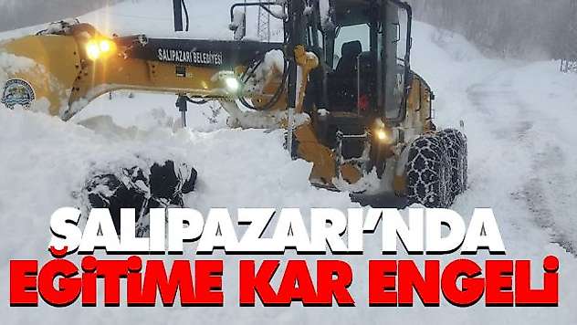Salıpazarı'nda Okullara Kar Engeli