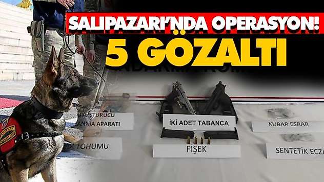 Salıpazarı'nda Operasyonu! 5 Kişi Gözaltında