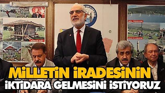 Milletin İradesinin İktidara Gelmesini İstiyoruz