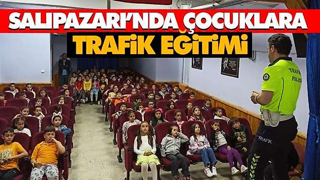 Salıpazarı'nda Çocuklara Trafik Eğitimi