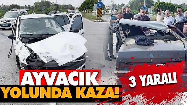 Ayvacık Yolunda Kaza! 3 Yaralı