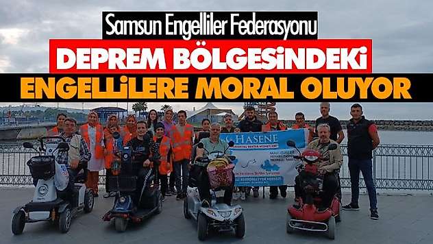 Deprem Bölgesindeki Engellilere Moral Oluyor
