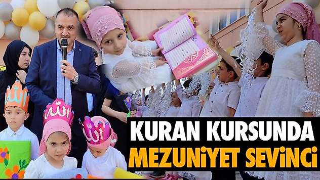 Kuran Kursunda Mezuniyet Sevinci