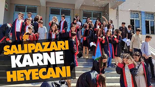 Salıpazarı İlçesinde Karne Heyecanı