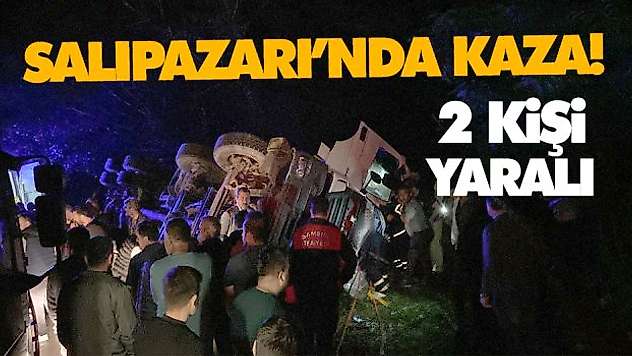 Salıpazarı'nda Kaza! 2 Yaralı