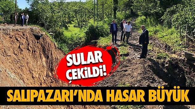 Sular Çekildi! Salıpazarı'nda Hasar Büyük
