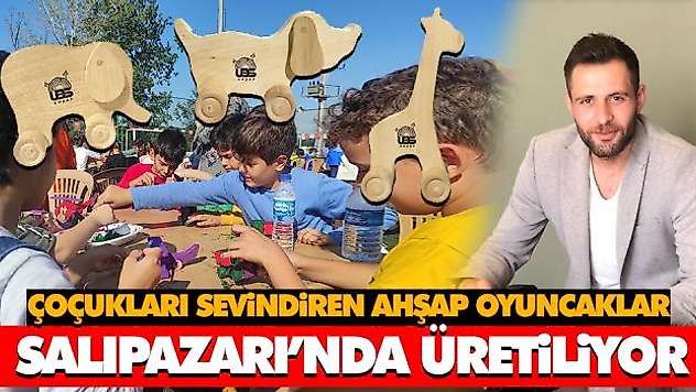 Çoçukları Sevindiren Ahşap Oyuncaklar Salıpazarı'nda Üretiliyor