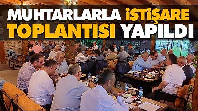 Salıpazarı'nda Muhtarlarla İstişare Toplantısı Yapıldı
