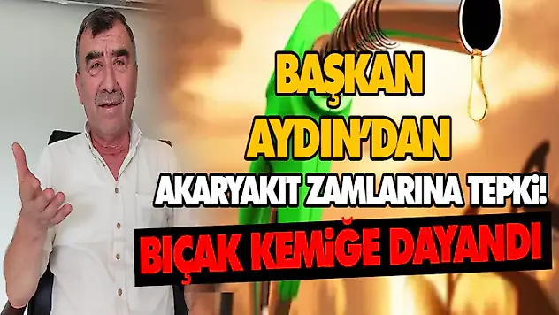 Başkan Aydın'dan 'Bıçak Kemiğe Dayandı'