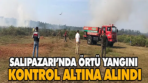 Salıpazarı'nda Meydana Gelen Örtü Yangını Kontrol Altına Alındı