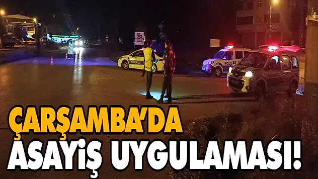 Çarşamba'da Asayiş Uygulaması!