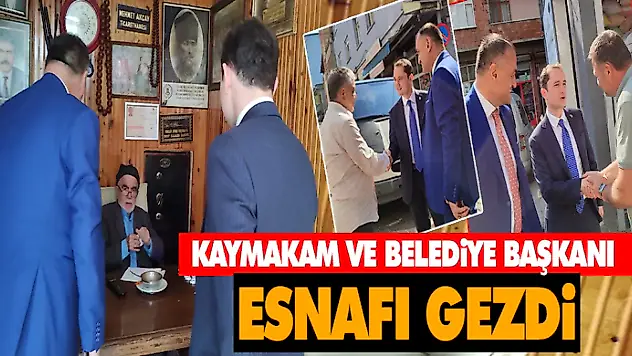Kaymakam Ve Belediye Başkanı Esnafı Gezdi