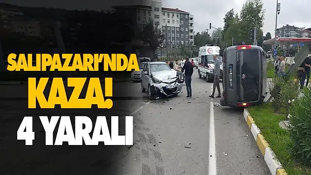 Salıpazarı'nda Kaza! 4 Yaralı