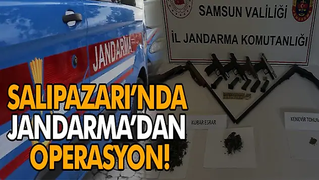 Salıpazarı'nda Jandarma'dan Operasyon! 4 kişi gözaltına alındı.