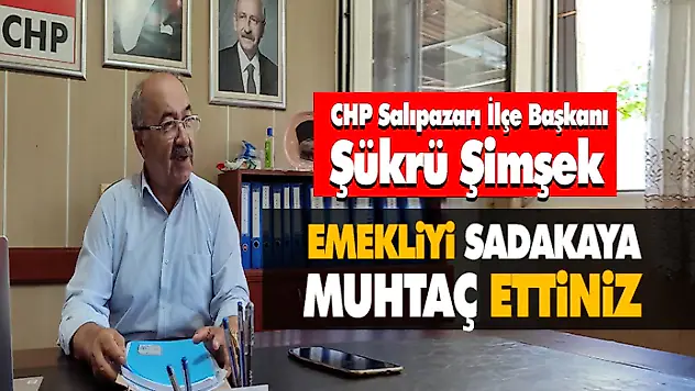 Emekliyi Sadakaya Muhtaç Ettiniz