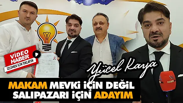 Makam Mevkii İçin Değil, Salıpazarı İçin Adayım