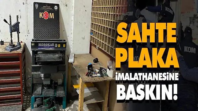 Sahte Plaka İmalathanesine Baskın!