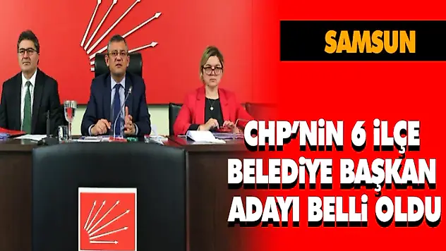 Chp'nin 6 İlçe Belediye Başkan Adayı Belli Oldu