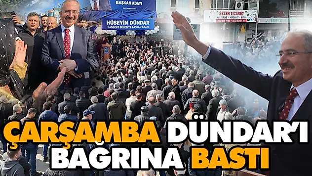 Çarşamba Dündar'ı Bağrına Bastı