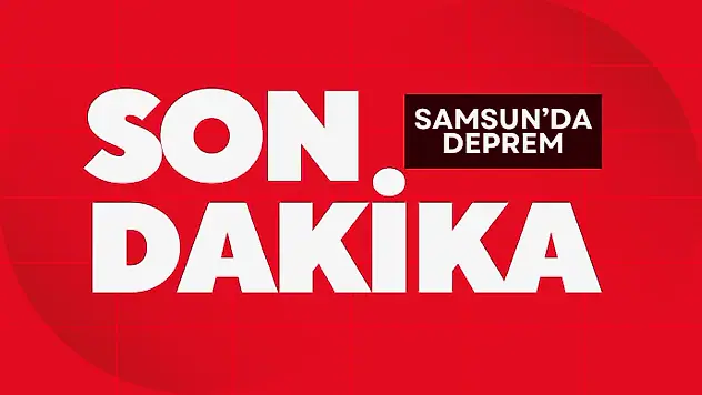 Son Dakika: Samsun'da 4 Büyüklüğünde Deprem!