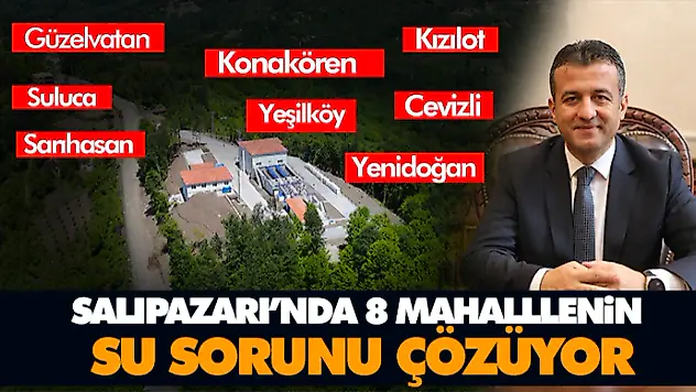 Salıpazarı'nda 8 Mahalllenin Su Sorunu Çözüyor