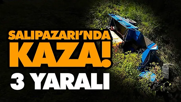 Salıpazarı'nda Kaza! 3 Yaralı