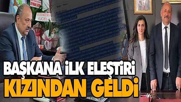 Salıpazarı Belediye Başkanı Karaca'ya ilk eleştiri kızından geldi.