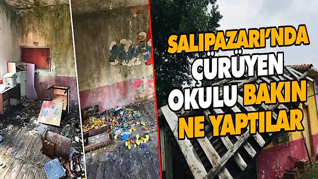 Salıpazarı'nda Çürüyen Okulu Bakın Ne Yaptılar