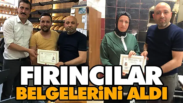 Salıpazarı'nda Fırıncılar Belgelerini Aldı