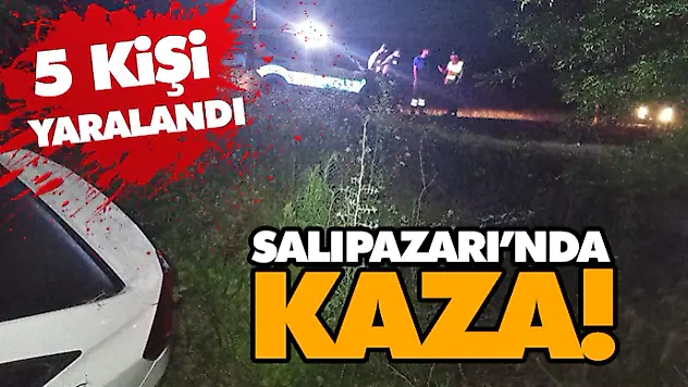 Salıpazarı'nda Kaza! 5 Kişi Yaralandı