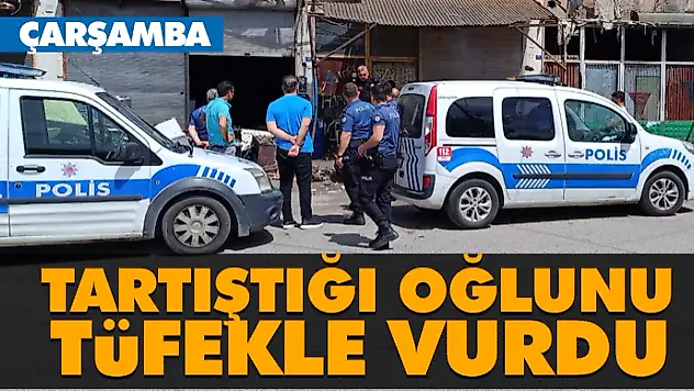 Tartıştığı Oğlunu Tüfekle Vurdu