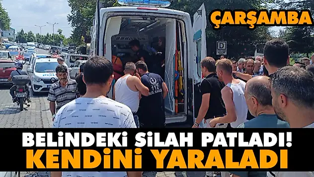 Belindeki Silah Ateş Aldı! Kendini Yaraladı