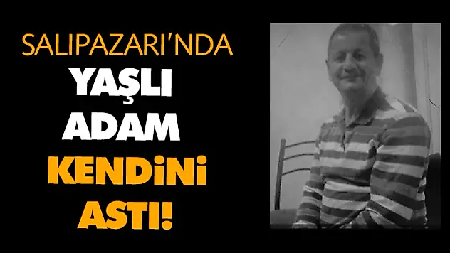 Salıpazarı'nda Yaşlı Adam Kendini Astı!