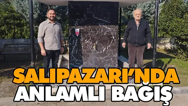 Salıpazarı'nda Anlamlı Bağış
