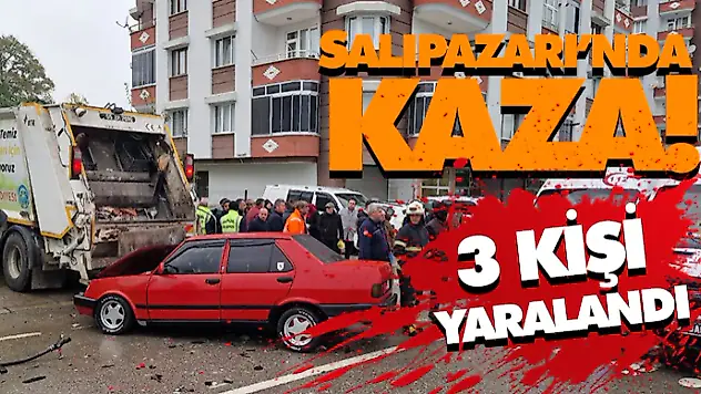 Salıpazarı'nda Kaza! 3 Yaralı
