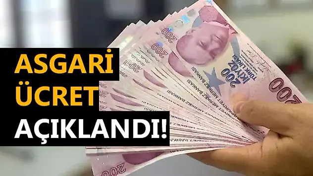 Asgari Ücret Açıklandı!