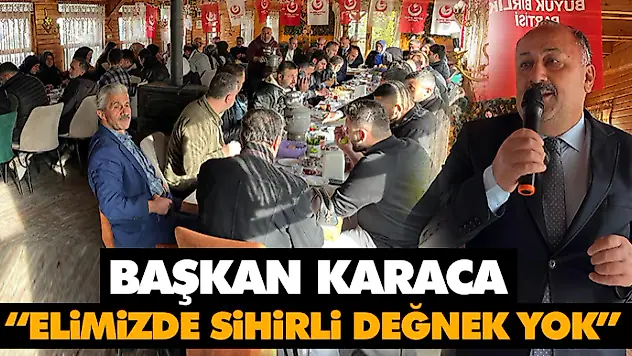 Karaca 'Elimizde Sihirli Değnek Yok'