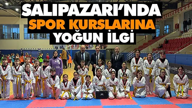 Salıpazarı'nda Spor Kurslarına Yoğun İlgi