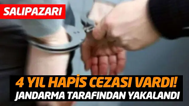 4 Yıl Hapis Cezası Vardı! Jandarma Tarafından Yakalandı