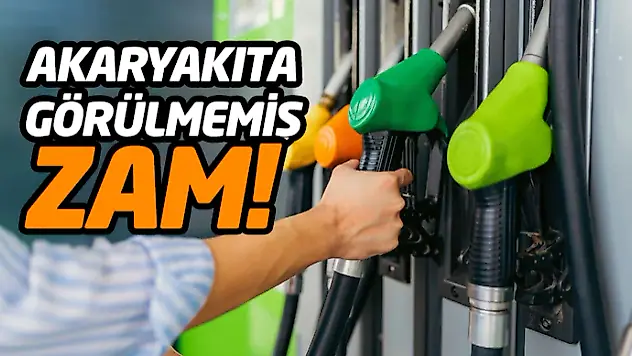 Akaryakıta Görülmemiş Zam!