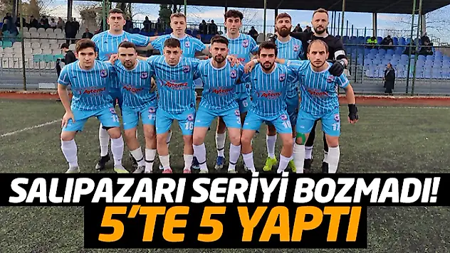 Salıpazarı Seriyi Bozmadı! 5'te 5 Yaptı