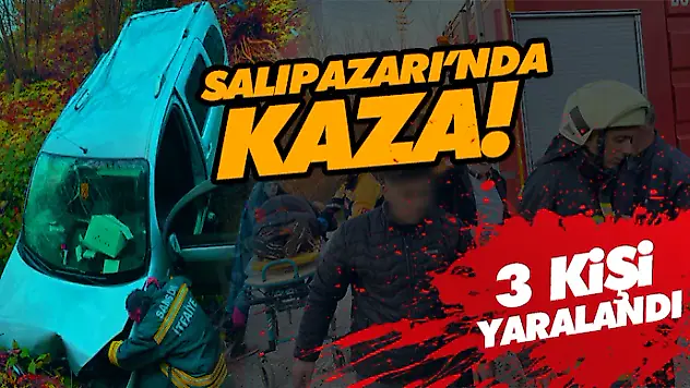 Salıpazarı'nda Kaza! 3 Yaralı