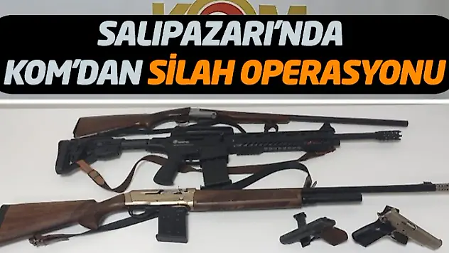 Salıpazarı'nda Kom'dan Silah Operasyonu