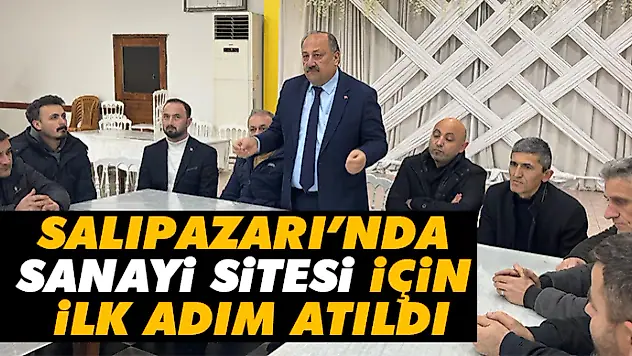 Salıpazarı'nda Sanayi Sitesi İçin İlk Adım Atıldı
