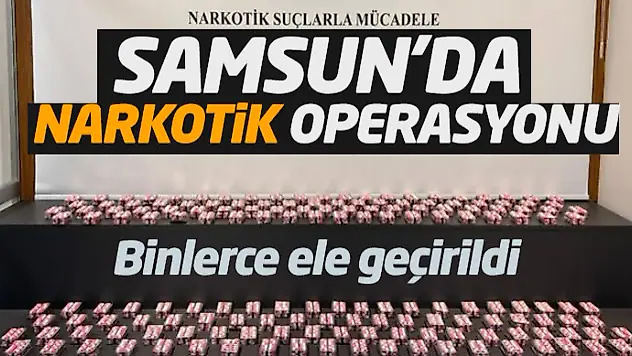 Samsun'da Narkotik Operasyonu